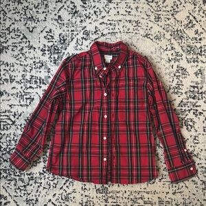 Crewcuts Red Plaid Button Down Shirt tartan red